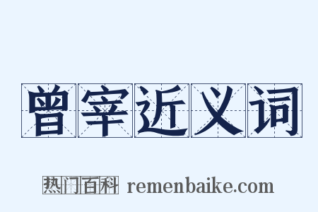 曾宰近义词是什么意思的图片